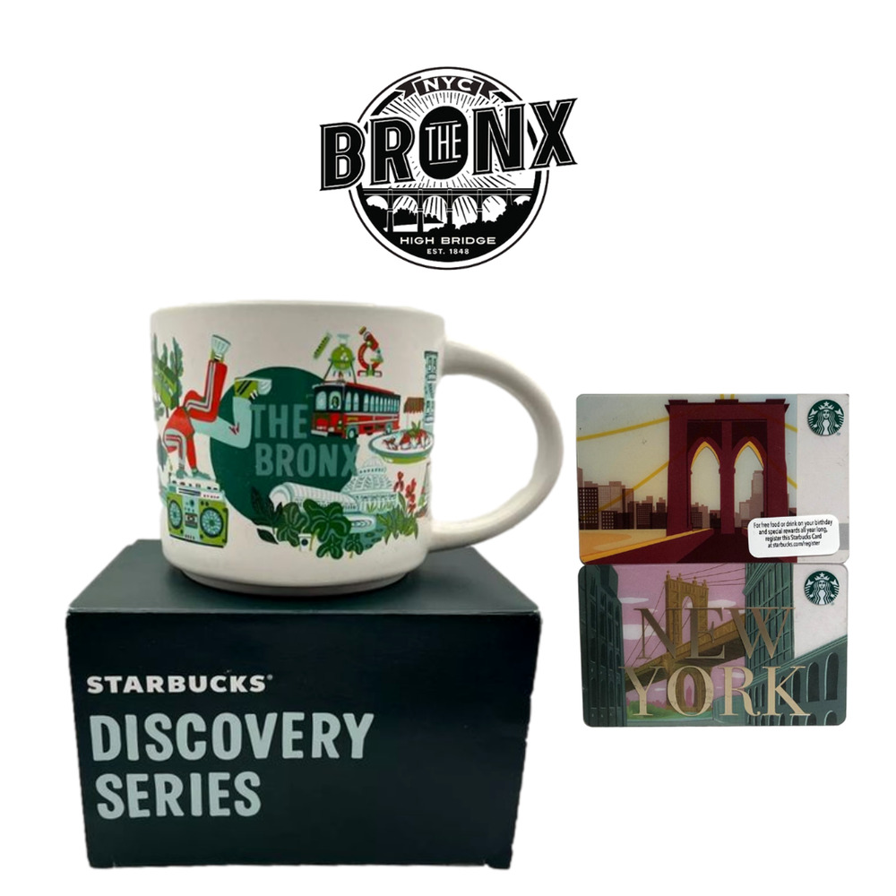 Starbucks New York City Coffee Mug Discovery The Boroughs Series The Bronx BONUS
